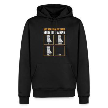 West Highland White Terrier Westie - Männer Premium Bio Hoodie - Schwarz - Vorne - Nico (187cm)