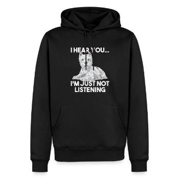 West Highland White Terrier Westie - Männer Premium Bio Hoodie - Schwarz - Vorne - Nico (187cm)