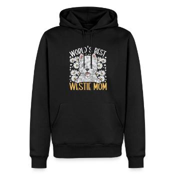 West Highland White Terrier Westie - Männer Premium Bio Hoodie - Schwarz - Vorne - Nico (187cm)