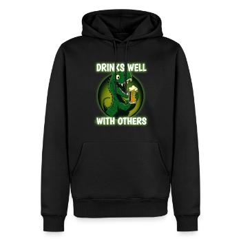 St Paddys St Patricksday St Patrick Day - Männer Premium Bio Hoodie - Schwarz - Vorne - Nico (187cm)