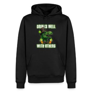 St Paddys St Patricksday St Patrick Day - Männer Premium Bio Hoodie - Schwarz - Vorne - Nico (187cm)