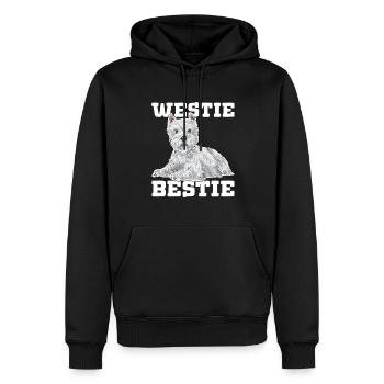 West Highland White Terrier Westie - Männer Premium Bio Hoodie - Schwarz - Vorne - Nico (187cm)