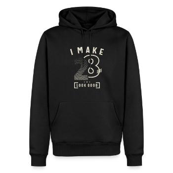 I Make 28 Birthday 28 Years Old - Men’s Premium Organic Hoodie - black - Front - Nico (187cm)