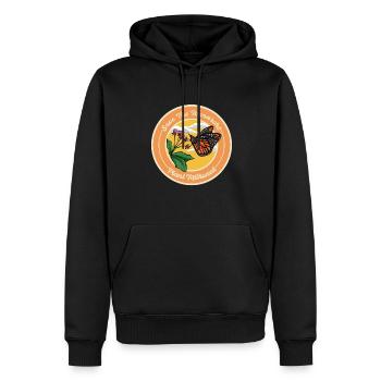 Monarque papillon monarque américain papillon monarque - Sweat à capuche Premium bio Homme - noir - Devant - Nico (187cm)