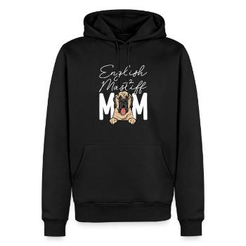 Mastiff Chien Vieux Mastiff anglais - Sweat à capuche Premium bio Homme - noir - Devant - Nico (187cm)