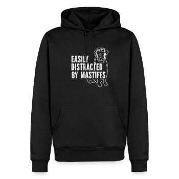 Mastiff Hund Old English Mastiff - Männer Premium Bio Hoodie - Schwarz - Vorne - Nico (187cm)