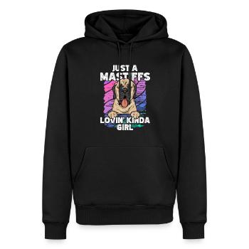 Mastiff Hund Old English Mastiff - Männer Premium Bio Hoodie - Schwarz - Vorne - Nico (187cm)