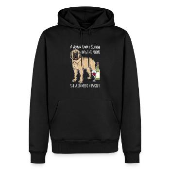 Mastiff Hund Old English Mastiff - Männer Premium Bio Hoodie - Schwarz - Vorne - Nico (187cm)