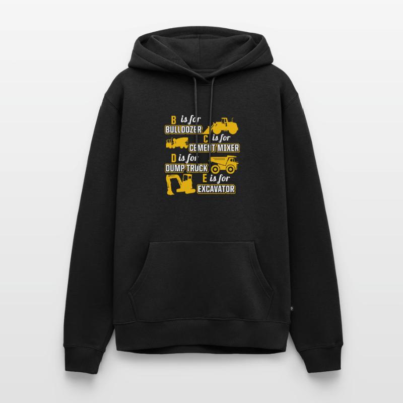 Construction machinery operator Excavator driver Excavator driver Construction workers Men’s Premium Organic Hoodie
