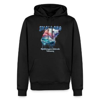 Svalbard Norvège Spitzberg Ours polaire - Sweat à capuche Premium bio Homme - noir - Devant - Nico (187cm)