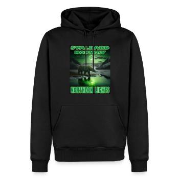 Svalbard Norvège Spitzberg Ours polaire - Sweat à capuche Premium bio Homme - noir - Devant - Nico (187cm)