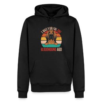Limier Chien Limier - Sweat à capuche Premium bio Homme - noir - Devant - Nico (187cm)
