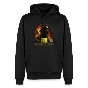 BRB Putting Out Fires Firefighter Fireman - Männer Premium Bio Hoodie - Schwarz - Vorne - Nico (187cm)