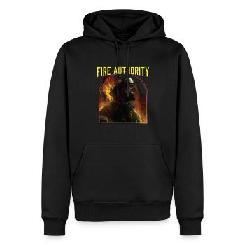 Fire Authority Fire Department Firefighter Fireman - Männer Premium Bio Hoodie - Schwarz - Vorne - Nico (187cm)