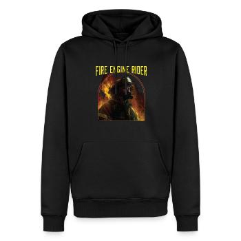 Fire Engine Rider Fire Rescue Firefighting - Männer Premium Bio Hoodie - Schwarz - Vorne - Nico (187cm)