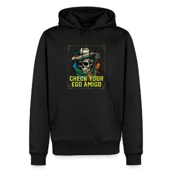 Check Your Ego Amigo Mexican Life Mexico Pride - Männer Premium Bio Hoodie - Schwarz - Vorne - Nico (187cm)