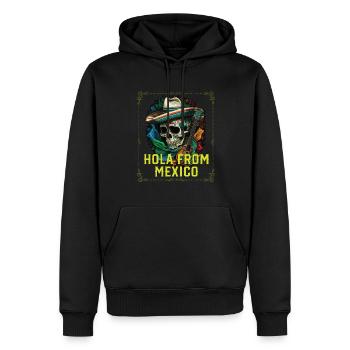 Hola Mexico Mexican Life Mexicano Mexicana Country - Männer Premium Bio Hoodie - Schwarz - Vorne - Nico (187cm)