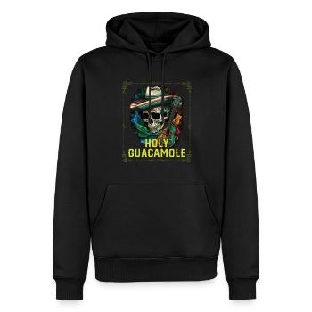 Holy Guacamole Lover Avocado Vegetarian Guac Dip - Männer Premium Bio Hoodie - Schwarz - Vorne - Nico (187cm)