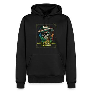J’aime mon âme sœur mexicaine intelligente et chaude Mexique - Sweat à capuche Premium bio Homme - noir - Devant - Nico (187cm)