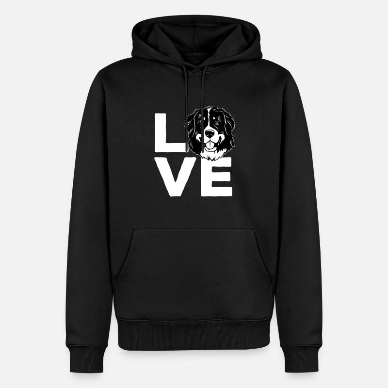 Berner Sennenhund - Männer Premium Bio Hoodie - Schwarz