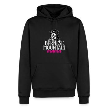 Bouvier bernois - Sweat à capuche Premium bio Homme - noir - Devant - Nico (187cm)