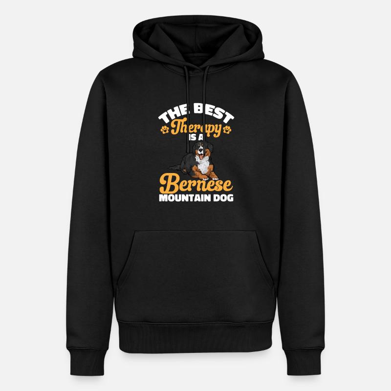 Berner Sennenhund - Männer Premium Bio Hoodie - Schwarz