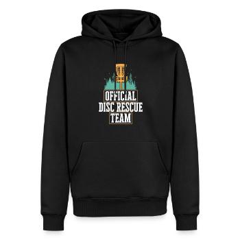 Discgolf Disc Golf Frisbee - Men’s Premium Organic Hoodie - black - Front - Nico (187cm)