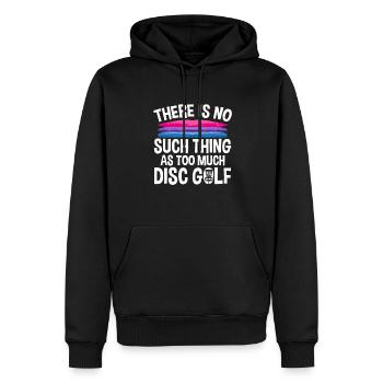Discgolf Disc Golf Frisbee - Men’s Premium Organic Hoodie - black - Front - Nico (187cm)