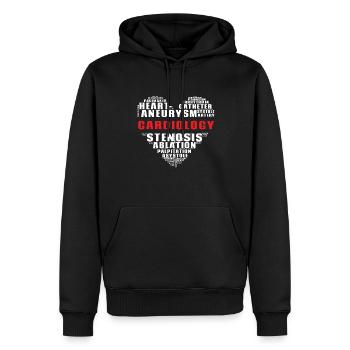 Kardiologie Krankenschwester Kardiologe - Männer Premium Bio Hoodie - Schwarz - Vorne - Nico (187cm)