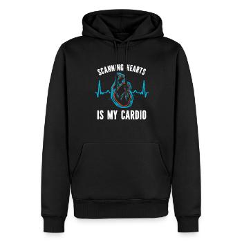 Kardiologie Krankenschwester Kardiologe - Männer Premium Bio Hoodie - Schwarz - Vorne - Nico (187cm)