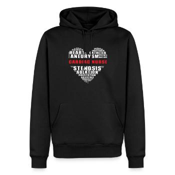 Kardiologie Krankenschwester Kardiologe - Männer Premium Bio Hoodie - Schwarz - Vorne - Nico (187cm)