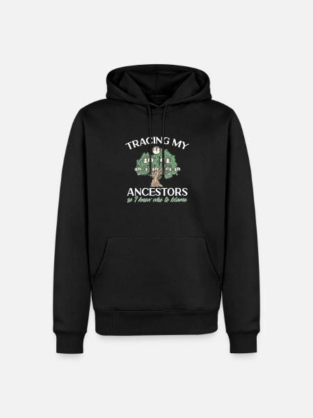 Genealogy Genealogy Genealogist - Men’s Premium Organic Hoodie - black