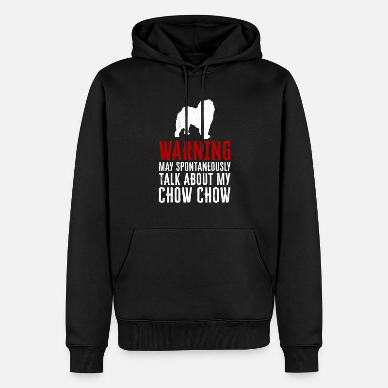 Chow Chow Chien - Sweat à capuche Premium bio Homme - noir