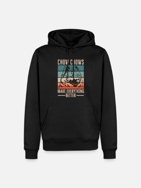 Chow Chow Dog - Men’s Premium Organic Hoodie - black