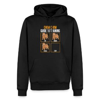 Chow Chow Hund - Männer Premium Bio Hoodie - Schwarz - Vorne - Nico (187cm)