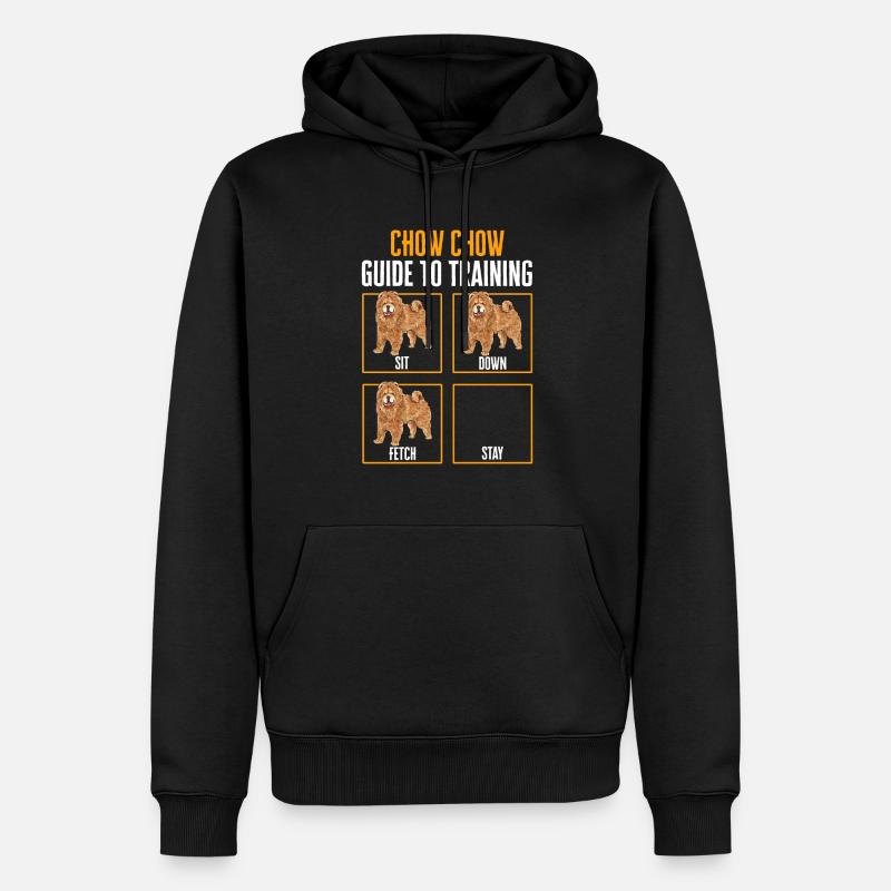 Chow Chow Chien - Sweat à capuche Premium bio Homme - noir
