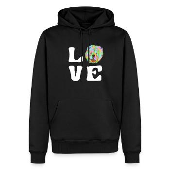 Chow Chow Hund - Männer Premium Bio Hoodie - Schwarz - Vorne - Nico (187cm)