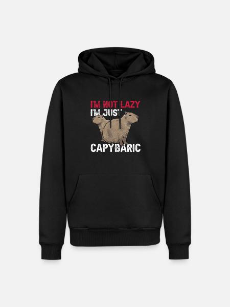Capybara rodent - Men’s Premium Organic Hoodie - black