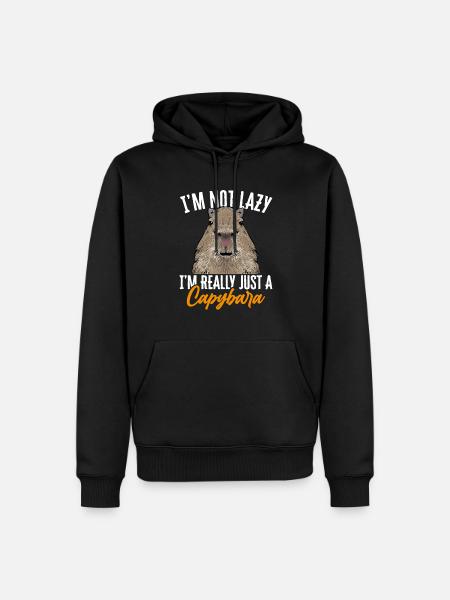 Capybara rodent - Men’s Premium Organic Hoodie - black