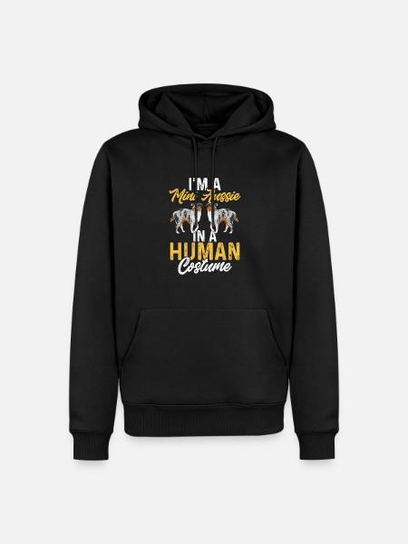 Miniature Australian Shepherd - Men’s Premium Organic Hoodie - black