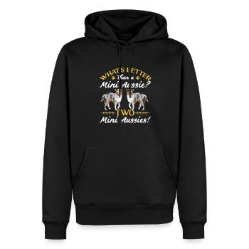 Miniature Australian Shepherd - Männer Premium Bio Hoodie - Schwarz - Vorne - Nico (187cm)