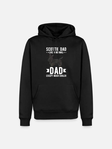 Scottish Terrier Scottie Dog - Men’s Premium Organic Hoodie - black