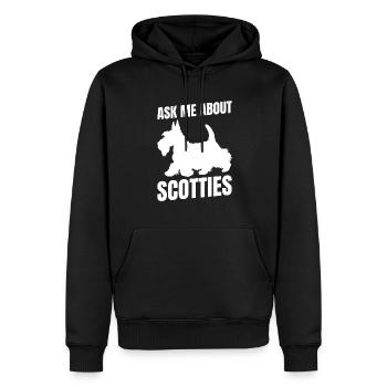 Scottish Terrier Scottie Hund - Männer Premium Bio Hoodie - Schwarz - Vorne - Nico (187cm)