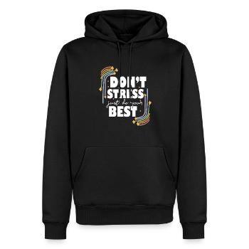 Test Day Don't Stress Just Do Your Best Teacher - Männer Premium Bio Hoodie - Schwarz - Vorne - Nico (187cm)