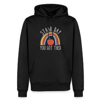 Funny STAAR Test Day Day You Got This Student - Männer Premium Bio Hoodie - Schwarz - Vorne - Nico (187cm)