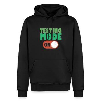 Testing Mode On Motivational Test Day Teacher - Männer Premium Bio Hoodie - Schwarz - Vorne - Nico (187cm)