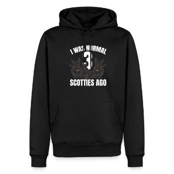 Scottish Terrier Scottie Hund - Männer Premium Bio Hoodie - Schwarz - Vorne - Nico (187cm)