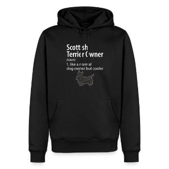 Scottish Terrier Scottie Hund - Männer Premium Bio Hoodie - Schwarz - Vorne - Nico (187cm)