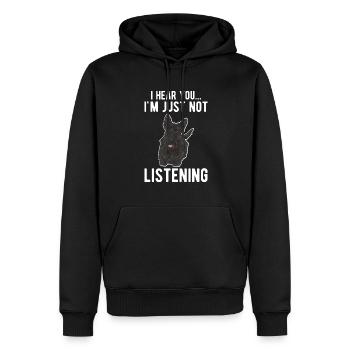 Scottish Terrier Scottie Hund - Männer Premium Bio Hoodie - Schwarz - Vorne - Nico (187cm)