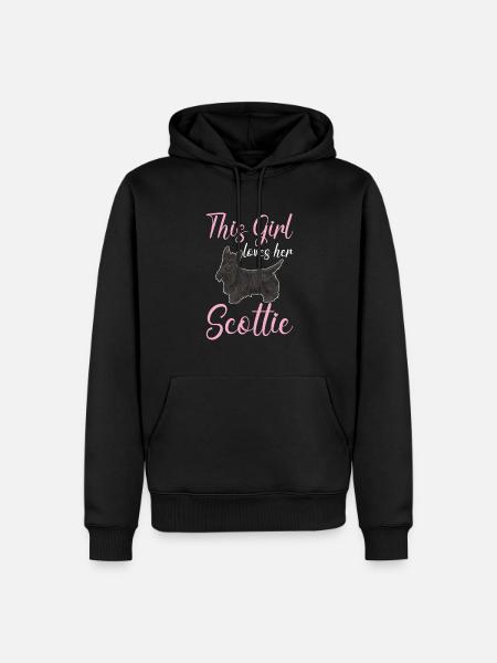 Scottish Terrier Scottie Dog - Men’s Premium Organic Hoodie - black
